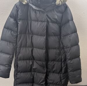 The North Face 550 Down Puffer Ski Jacket Coat Parka Faux Fur Hooded Women’s XXL